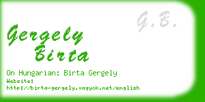 gergely birta business card